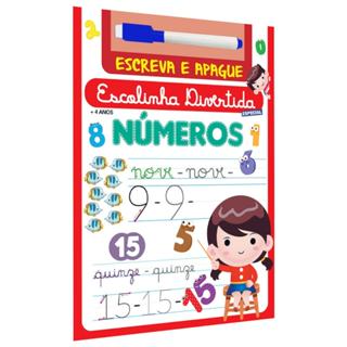 Livro Escolinha Divertida Especial | Números | Escreva e Apague em Oferta na Shopee