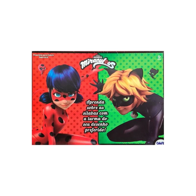 Livro Miraculous | Prancheta para Colorir em Oferta na Shopee