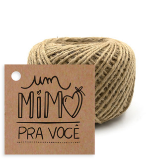 Tag Kraft Um Mimo Pra Você Com Cordão Incluso - 3SCART48 em Oferta na Shopee