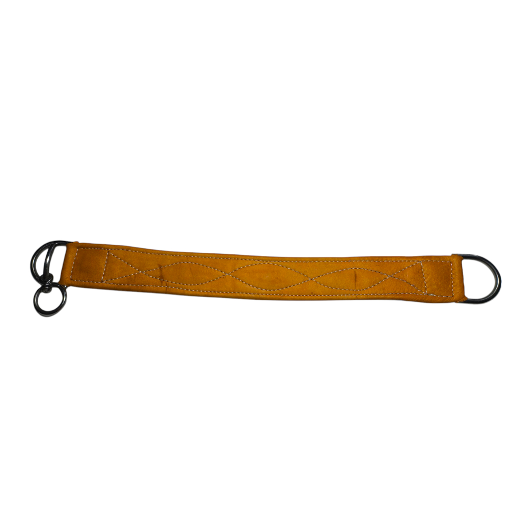 Chinchador de 70cm   Inox com Couro e Reforço em Fita de Nylon