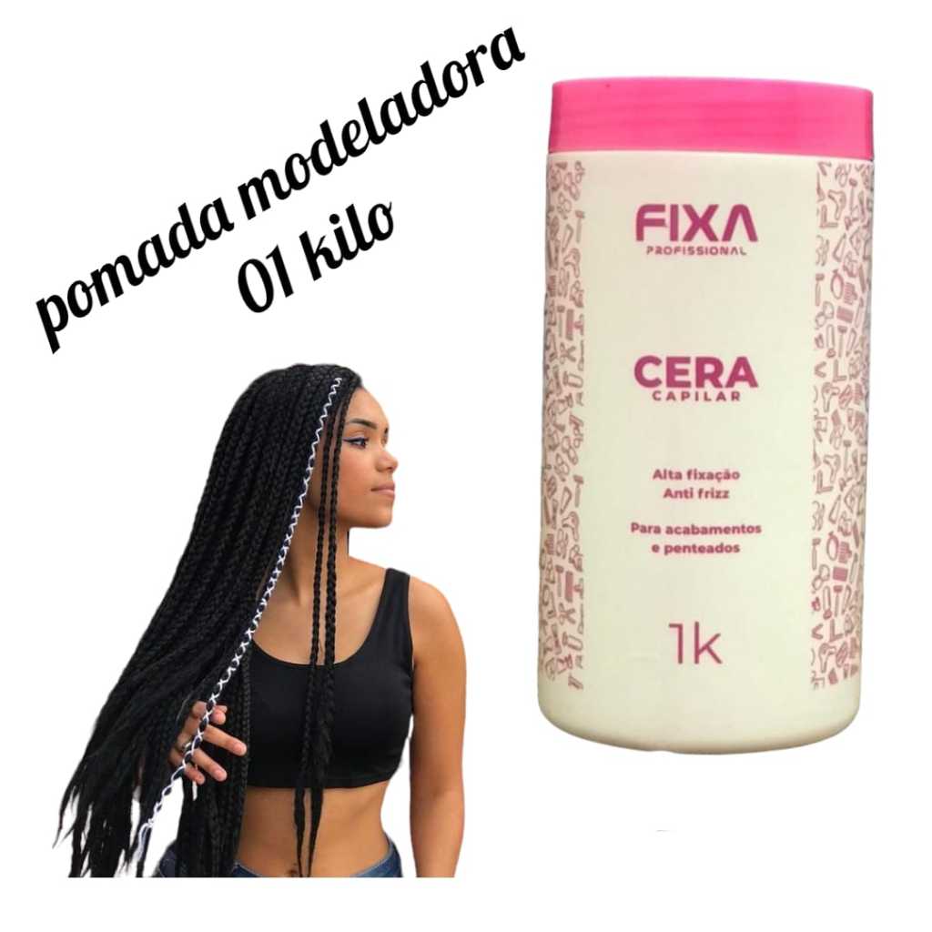 pomada modeladora extra forte cabelo baby hair box braids nagõ trancista barbeiro