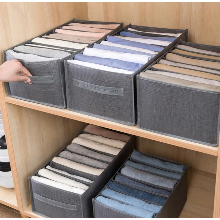 Organizador De Calça Jeans/Organizador De Guarda Roupa Arrumados/Caixa De Armazenamento De Roupas Arrumados A1408