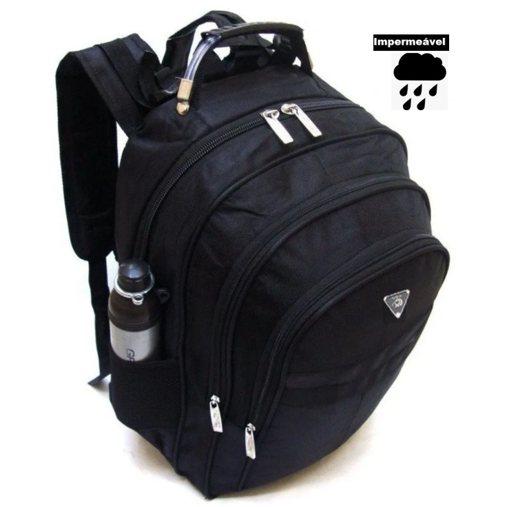 Mochila Escolar Reforçada Notebook Impermeável Cabo De Aço