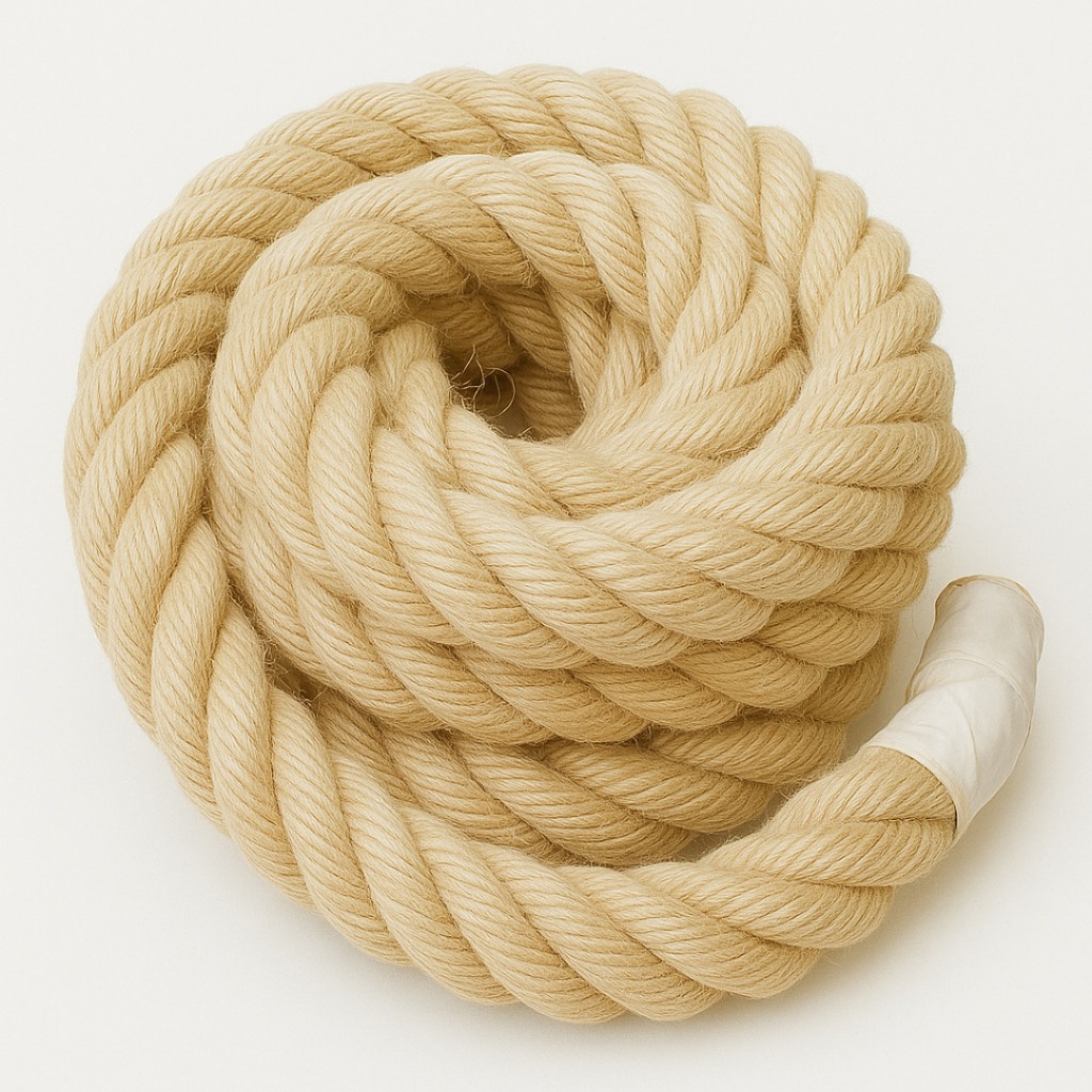 Corda De Sisal Naval 50mm 4 Metros Rasada Artesanatos Decorações Luminária Decks Construção