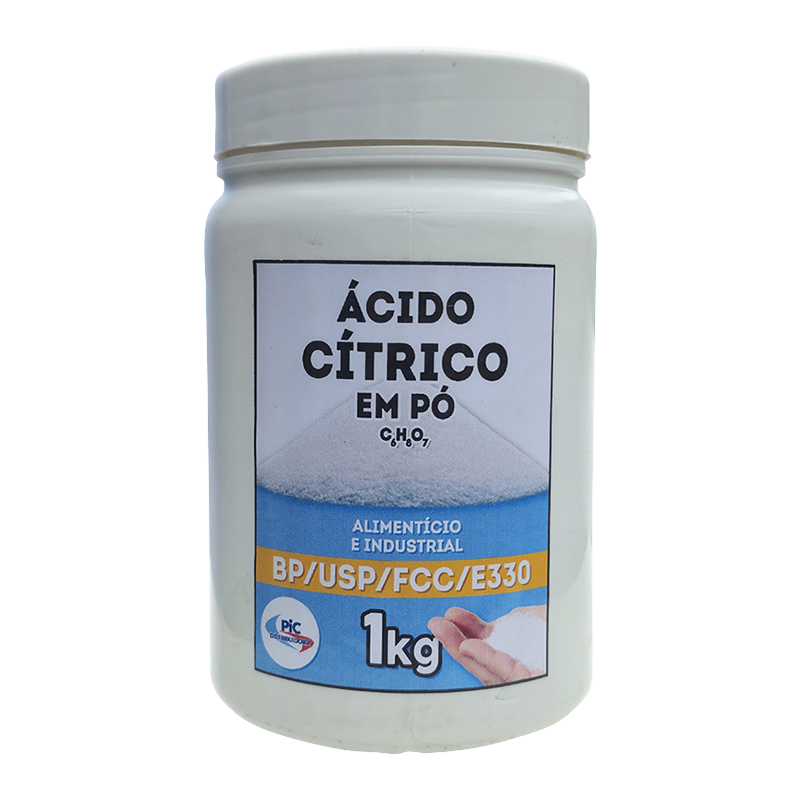 Ácido Cítrico Anidro em Pó – Grau Alimentício e Industrial– 1Kg