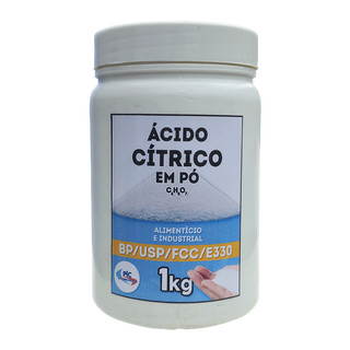 Ácido Cítrico Anidro em Pó – Grau Alimentício e Industrial– 1Kg