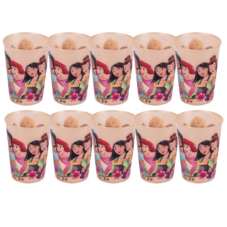 Kit Lembrancinha Copo Princesas Disney Plástico 320 mL Festa Aniversario Infantil Menina Plasútil em Oferta na Shopee