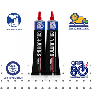 Kit 2 Cola Junta Silicone Adesivo Alta Temperatura Motor Câmbio 75g Car80 em Oferta na Shopee