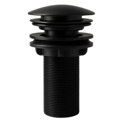Válvula Click 7/8 Inteligente para Cuba Lavatório Pia Banheiro ABS Preto ou Cromado