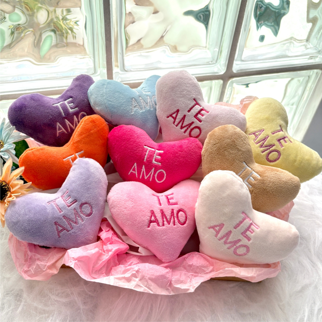 Kit 4/8/12 Coração de Pelúcia Almofada de Coração Para Namorados Presente Antialérgico 11 cm x 10 cm em Oferta na Shopee
