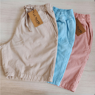 Kit 3 Short Mauricinho Sarja Masculino Bermuda Brim Masculina