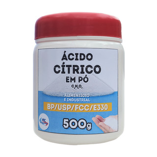 Ácido Cítrico Anidro em Pó – Grau Alimentício e Industrial – 500g