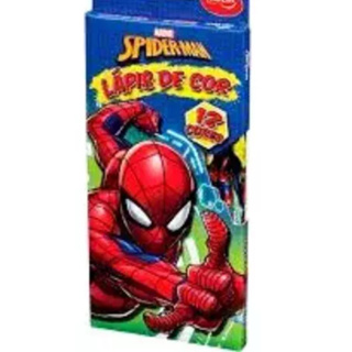 Lapis de Cor Homem Aranha Escolar em Oferta na Shopee