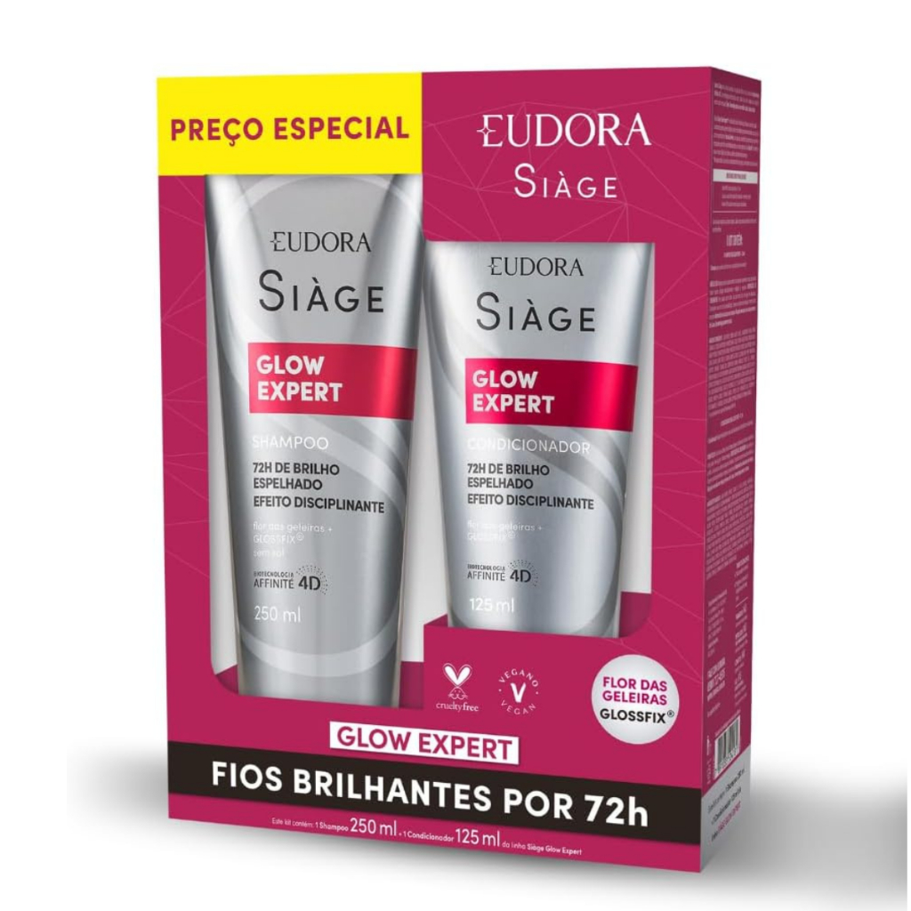 Promopack Eudora Siàge Glow Expert Shampoo 250ml + Condicionador 125ml