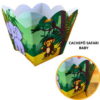 10~40 CACHEPÔ FESTA SAFARI BABY DECORAÇÃO FESTA SAFARI em Oferta na Shopee