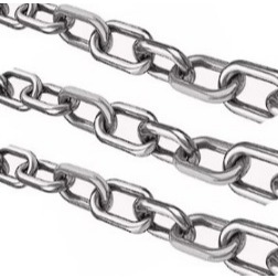 10 Metros de Corrente Elo Curto Soldada 4,0mm (5/32") Galvanizada