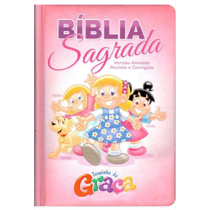Bíblia da Turminha da Graça | Capa Almofadada | Menina em Oferta na Shopee