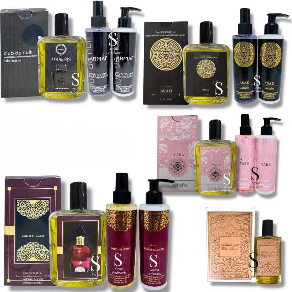 Kit Perfume 100ML/50ML + Hidratante Árabe 230ML OU Kit Bory Splahs + Hidratante  ATENÇÃO TEM UNITARIO NO ANÚNCIO Perfume