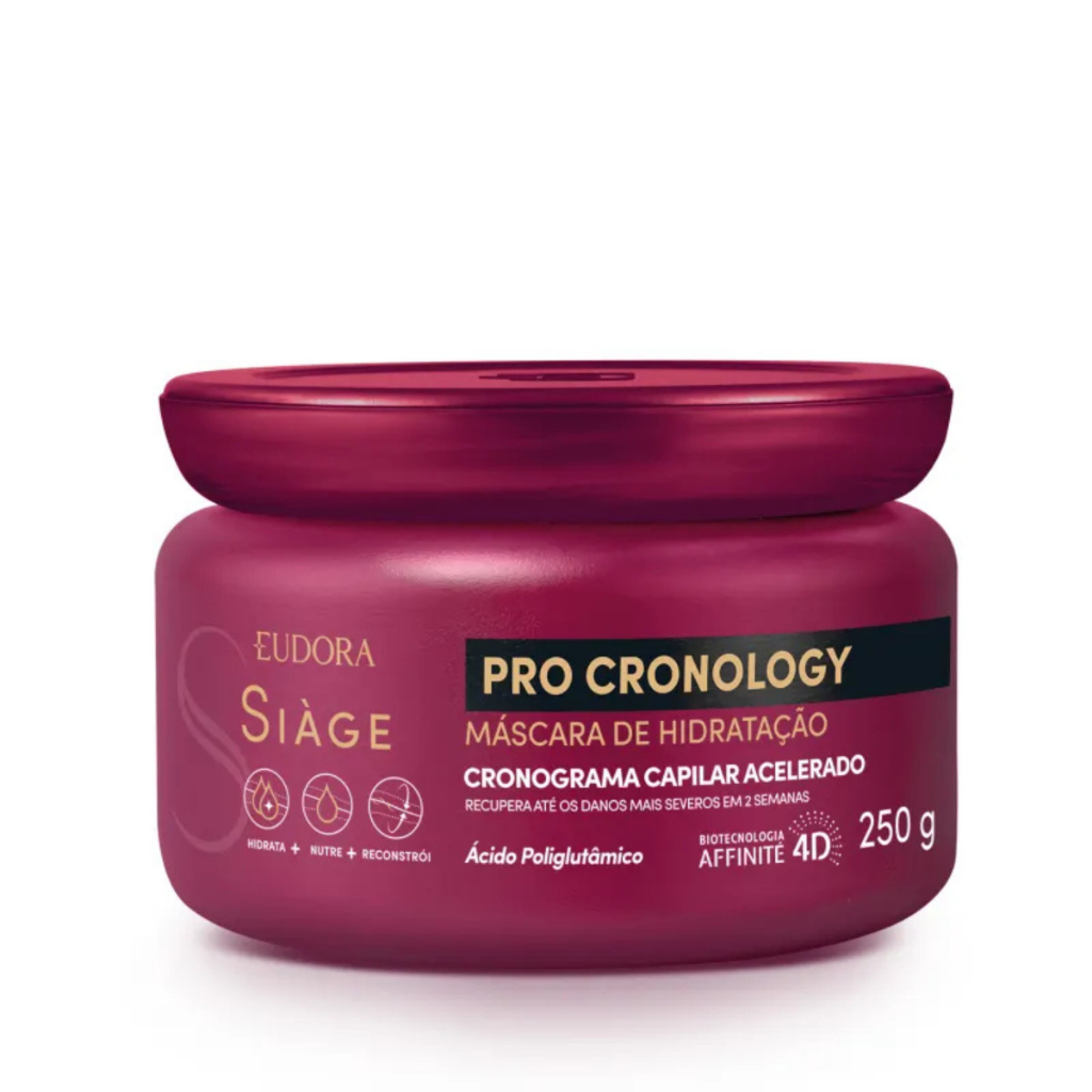 Máscara De Hidratação Capilar Eudora Siàge Pro Cronology Com 250g