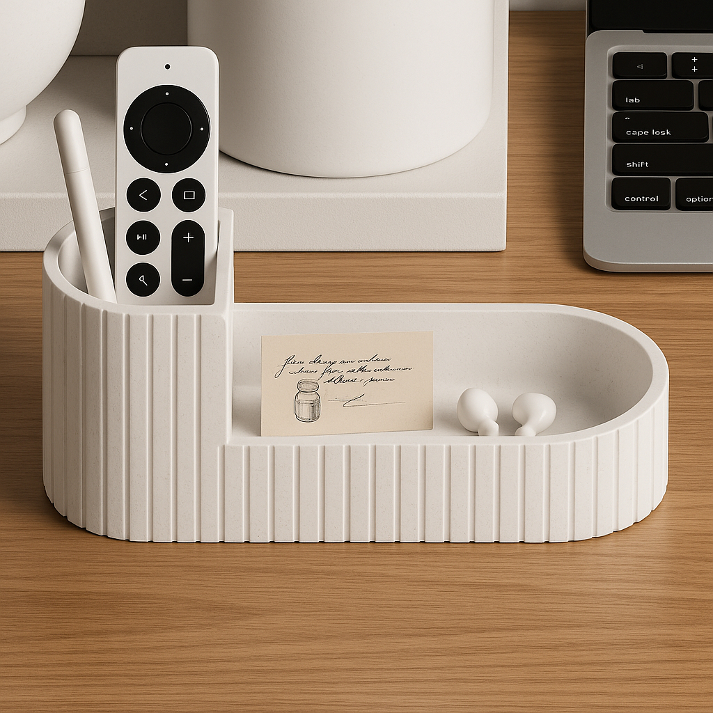 Organizador de mesa em varias cores, estiloso e  Minimalista  Porta-Canetas, Controle + Fones! lindo