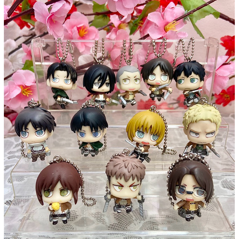 Attack on Titan Shingeki mikasa eren levi sasha chaveiro original importado do Japão