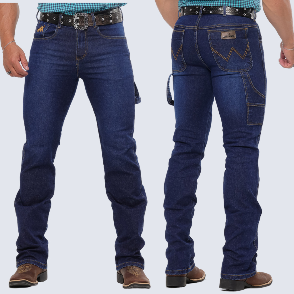 Calça Masculina Jeans CARPINTEIRA Rodeio COUNTRY Premium Original Elastano Com Lycra