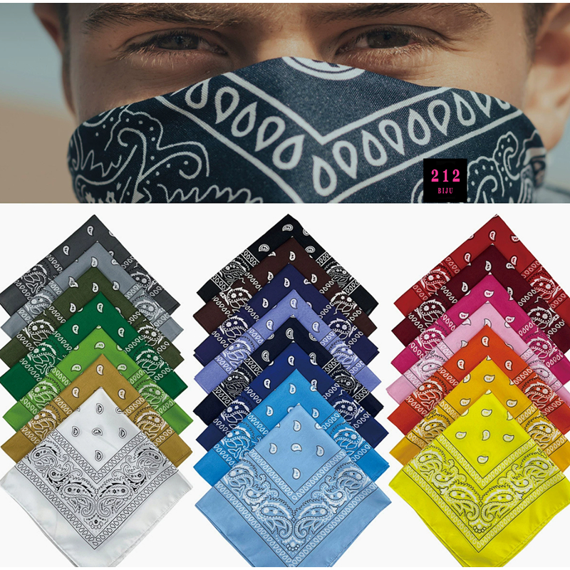 Bandanas Lenço Estampada Colorido 55X55cm 212BIJU 002 (*20 CORES DISPONÍVEIS NO DESCRIÇAO*) em Oferta na Shopee