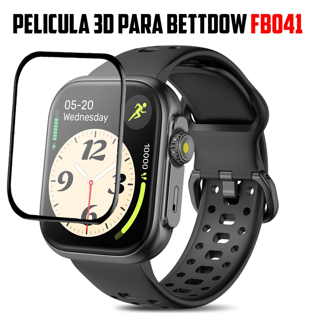 Pelicula 3D para Smartwatch Bettdow FB041 super resistente pelicula com borda 3d em Oferta na Shopee