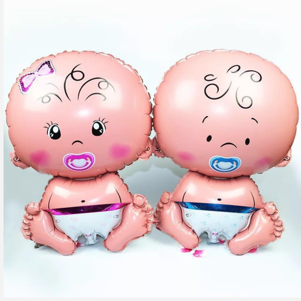 Kit 10 Balões Bebê menino e menina decoração chá de bebê chá revelação em Oferta na Shopee