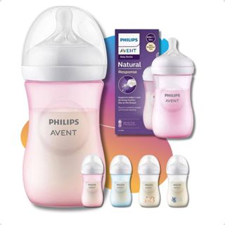 Mamadeira Avent Pétala Rosa Menina Com Bico Nº3 260ml 1m+ Antivazamento em Oferta na Shopee