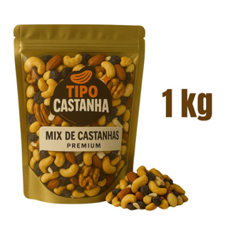 MIX NUTS PREMIUM CASTANHA DE CAJU, CASTANHA DO PARÁ, AMÊNDOA, UVAS PASSAS, NOZES, COCO CHIPS, AMENDOIM em Oferta na Shopee