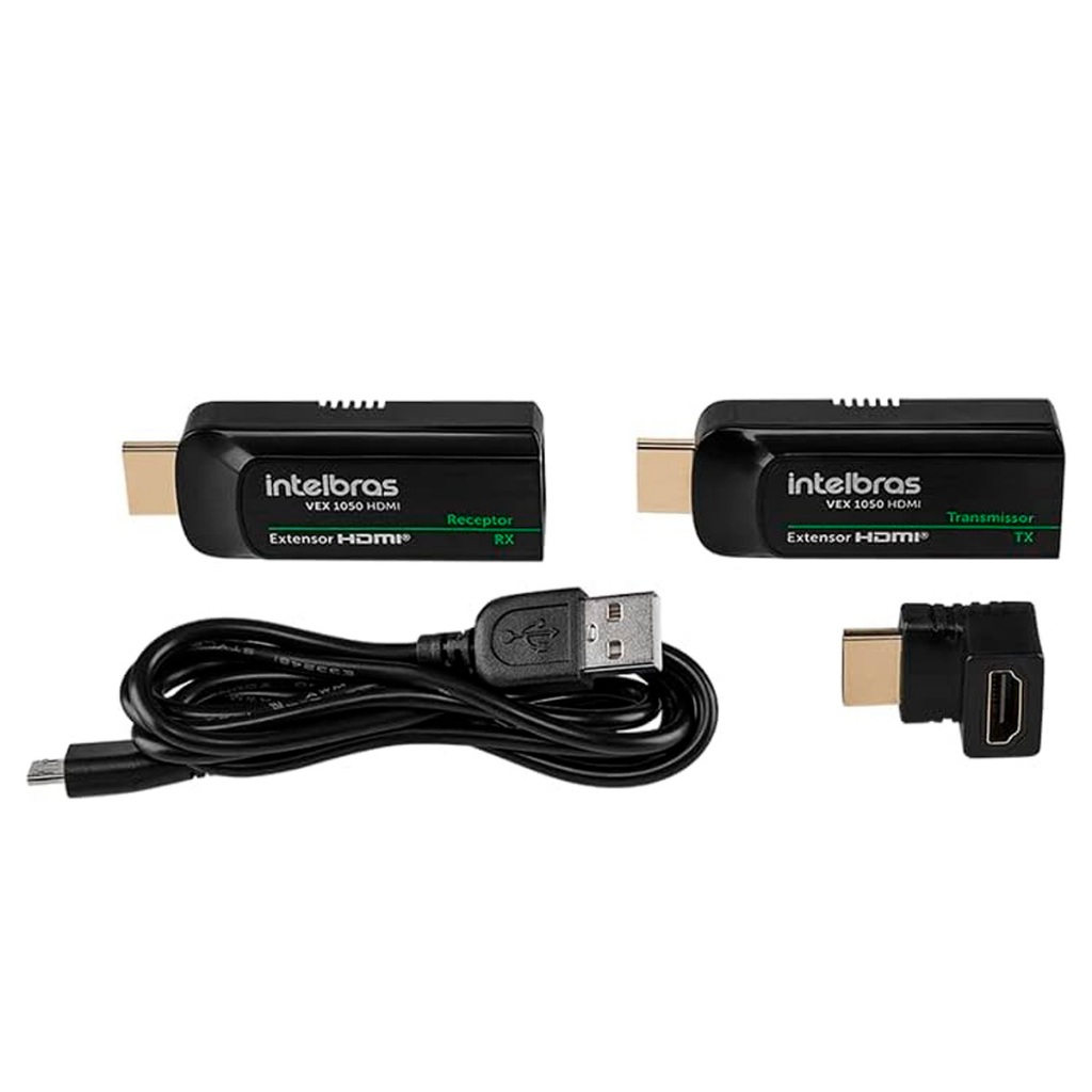 Intelbras Vídeo Extensor HDMI VEX 1050 Preto, VEX 1050 HDMI