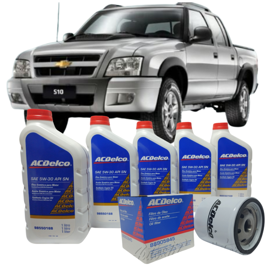 Kit revisão GM S10 2.4 2001 À 2014 ACDELCO 5w30 Sintetico+Filtro Óleo ACdelco+Etiqueta Acdelco em Oferta na Shopee