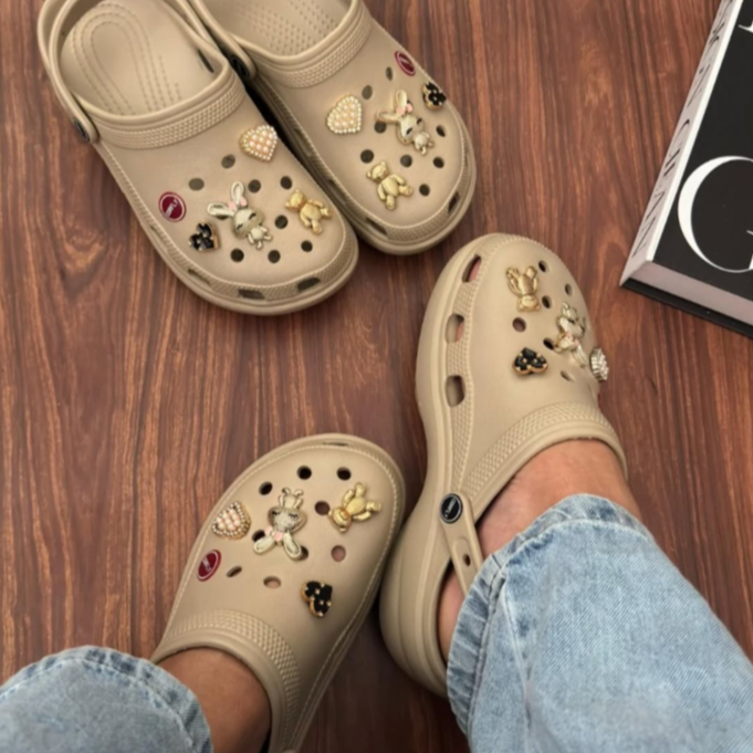 Chinelo Babuche Corfly Pigente Plataforma Leve 100% EVA Solado Antiderrapante Feminino em Oferta na Shopee