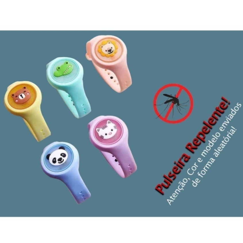 Pulseiras Infantil Menino Anti Mosquito com LED Durável e Ajustável
