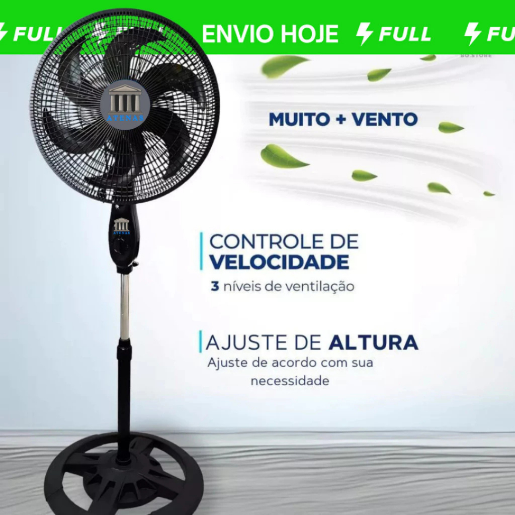Ventilador de Coluna 130cm – Potente, Silencioso e Altamente Eficiente