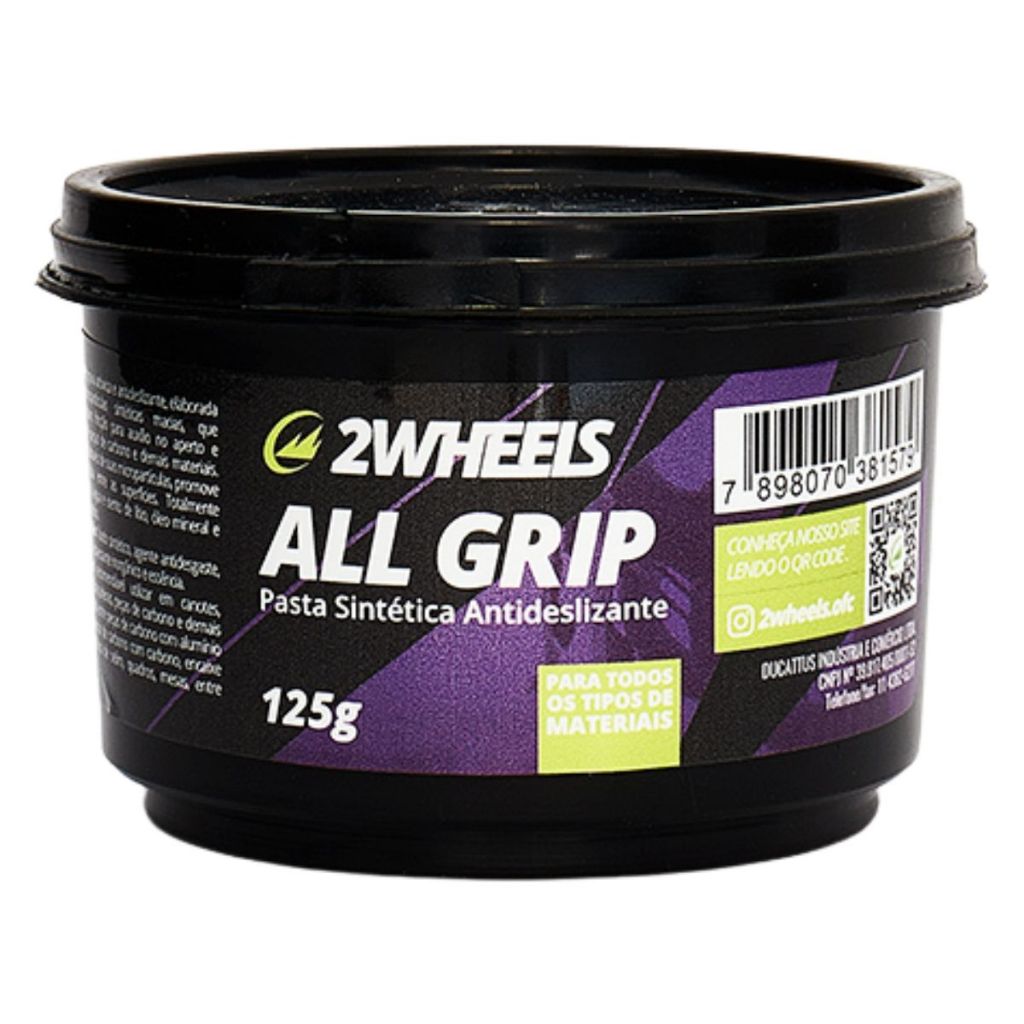 Graxa de Bicicleta Antideslizante E Atóxica All Grip 2wheels 125g