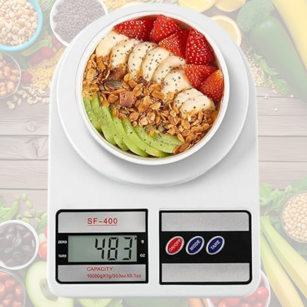 Balança Digital de Cozinha de Precisão 1g a 10Kg SF400 - Nutrição e Dieta em Oferta na Shopee