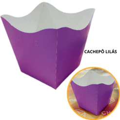 10~60 KIT CACHEPÔ FESTA LILÁS 9X9X7CM VAZO DECORAÇÃO 2.11 ( NC TOYS CACHEPÔ ))(CHOCO)