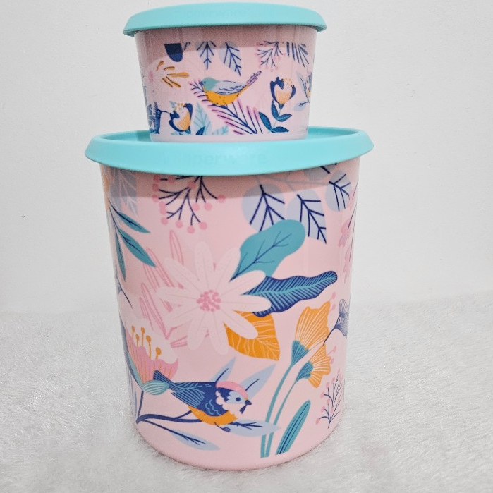 Kit Tupperware Instantânea Mágica Vila das Flores 2,25L + 575 ml Rosa