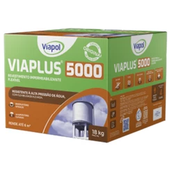 Argamassa Impermeabilizante ViaPlus 5000 18Kg Alta Resistentecia a Pressão da Agua - Viapol