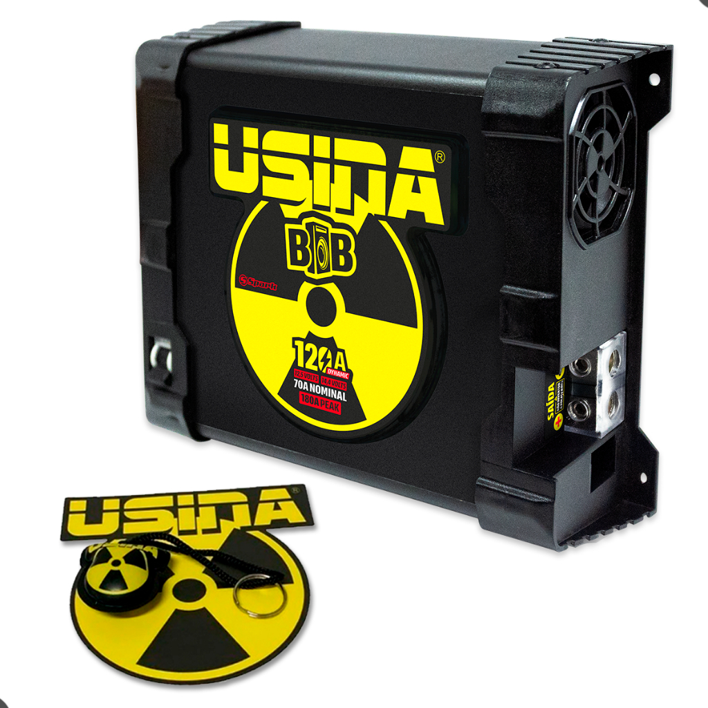 Fonte Carregadora Usina 120A Amperes Bob Para Som De Carro 12v Spark Dynamic - Spare Parts and Accessories for Vehicles