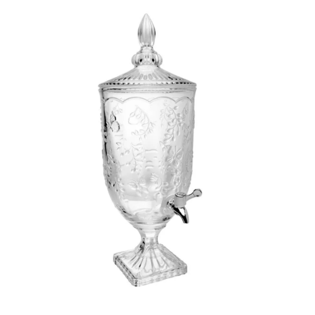 Suqueira 4,5L Vidro com Torneira Para Bebidas e Festas