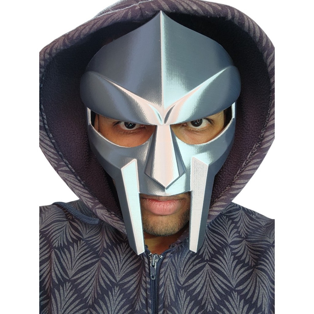 Máscara MF Doom Estilo Cosplay – Impressão 3D em Alta Qualidade | Decorativa ou Fantasia