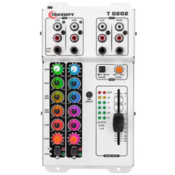 Mesa de Som Taramps T0202 Multicolor 2 Canais com Led RGB RCA e P10 Som Automotivo