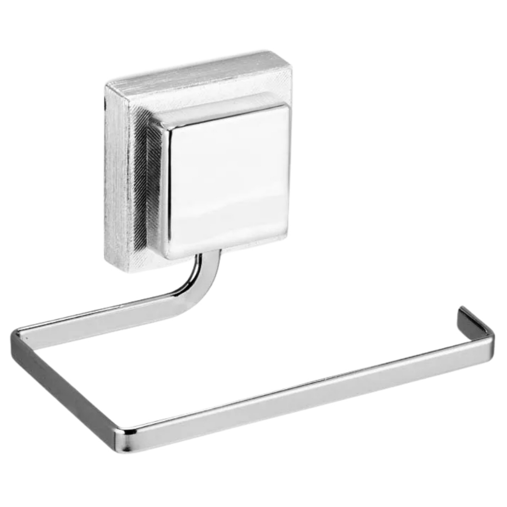 Suporte Porta Papel Higiênico Sem Furo Fita Dupla Face 3M Cromado Arthi em Oferta na Shopee