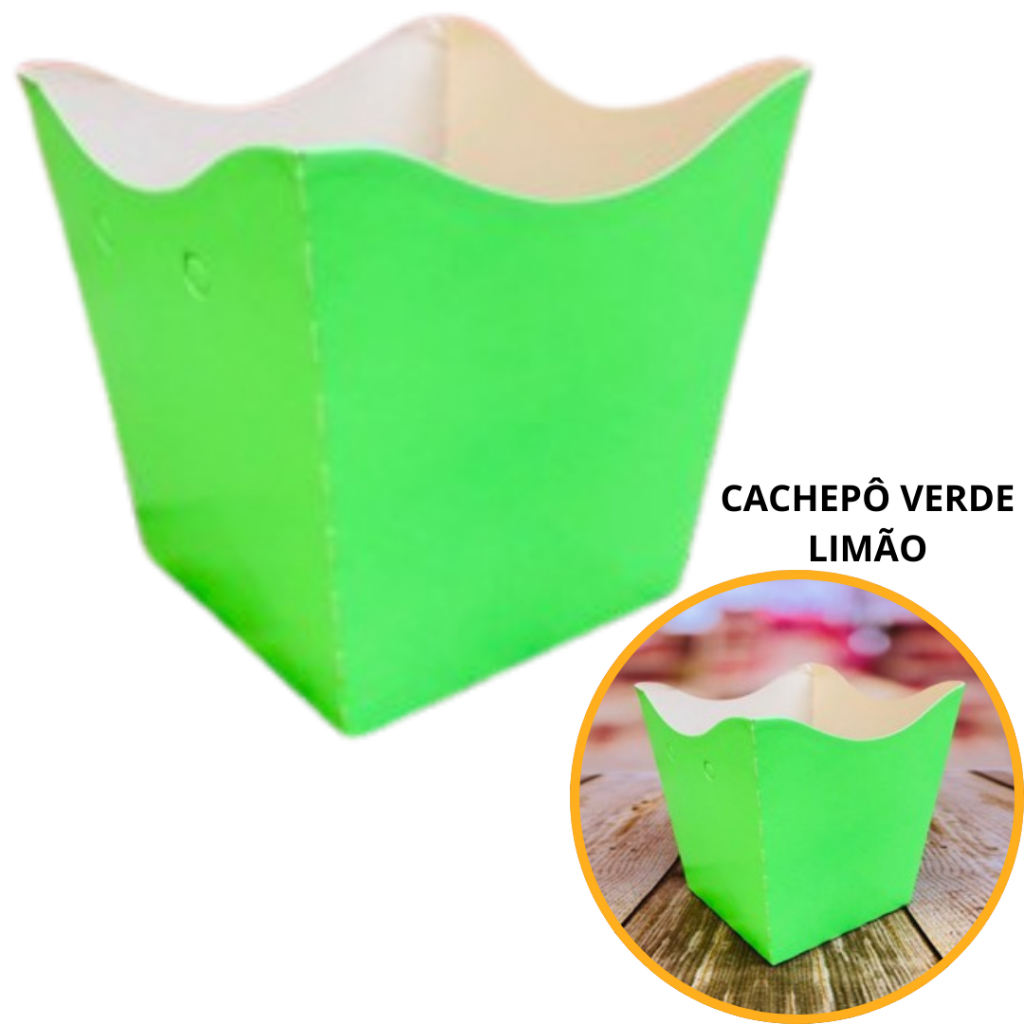 10~50 KIT CACHEPÔ FESTA VERDE LIMÃO 9X9X7CM VAZO DECORAÇÃO 2.7 ( NC TOYS CACHEPÔ ) em Oferta na Shopee