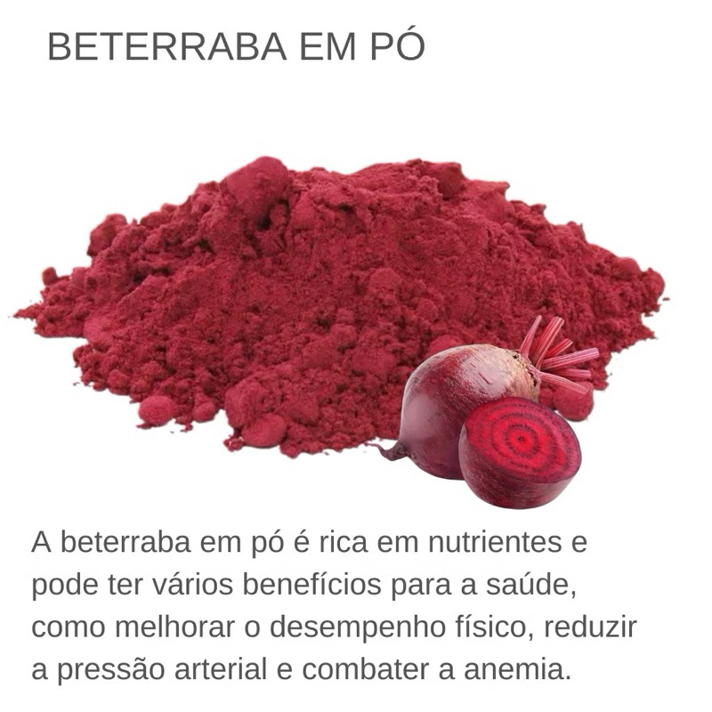 Detalhes do Mix Energético Natural em Pó | Guaraná, Gengibre, Beterraba e Uva | Vegano | 500g