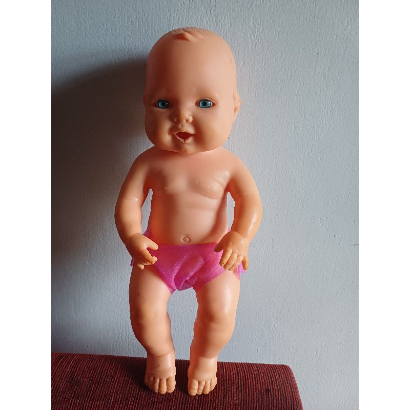 Antiga Boneca  Bebê de Borracha que Faz Som da Cotiplás 33 cm