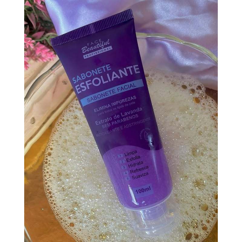 Sabonete Esfoliante Com Extrato De Lavanda 100 ML